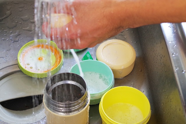 洗ってるところ